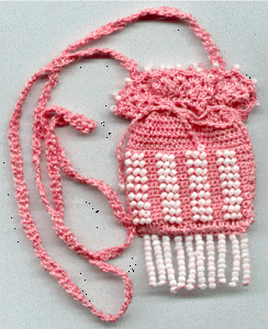 Pink Pearl Necklace Pouch